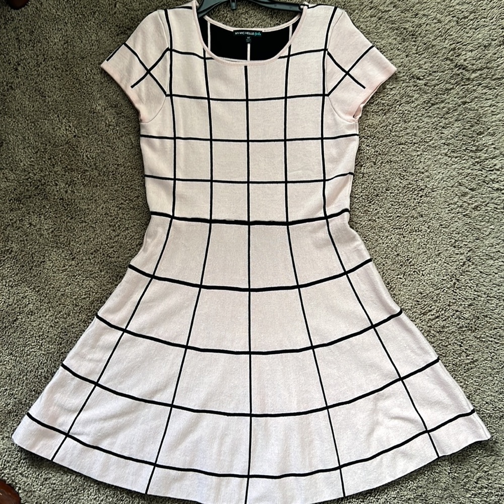 Girls Pink and Black Dress